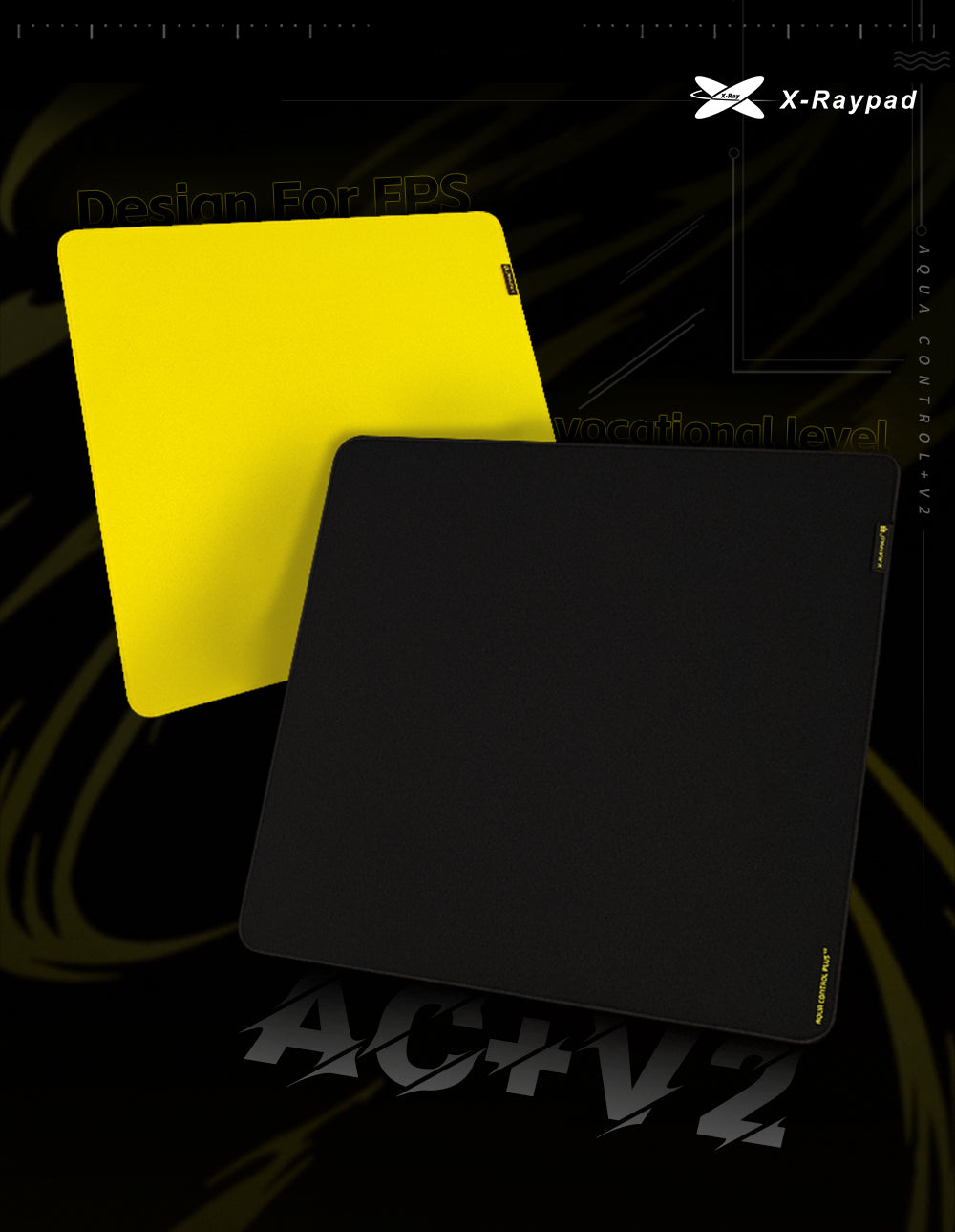 X-Raypad Aqua Control Plus V2 Gaming Mouse Pads – BlackBee