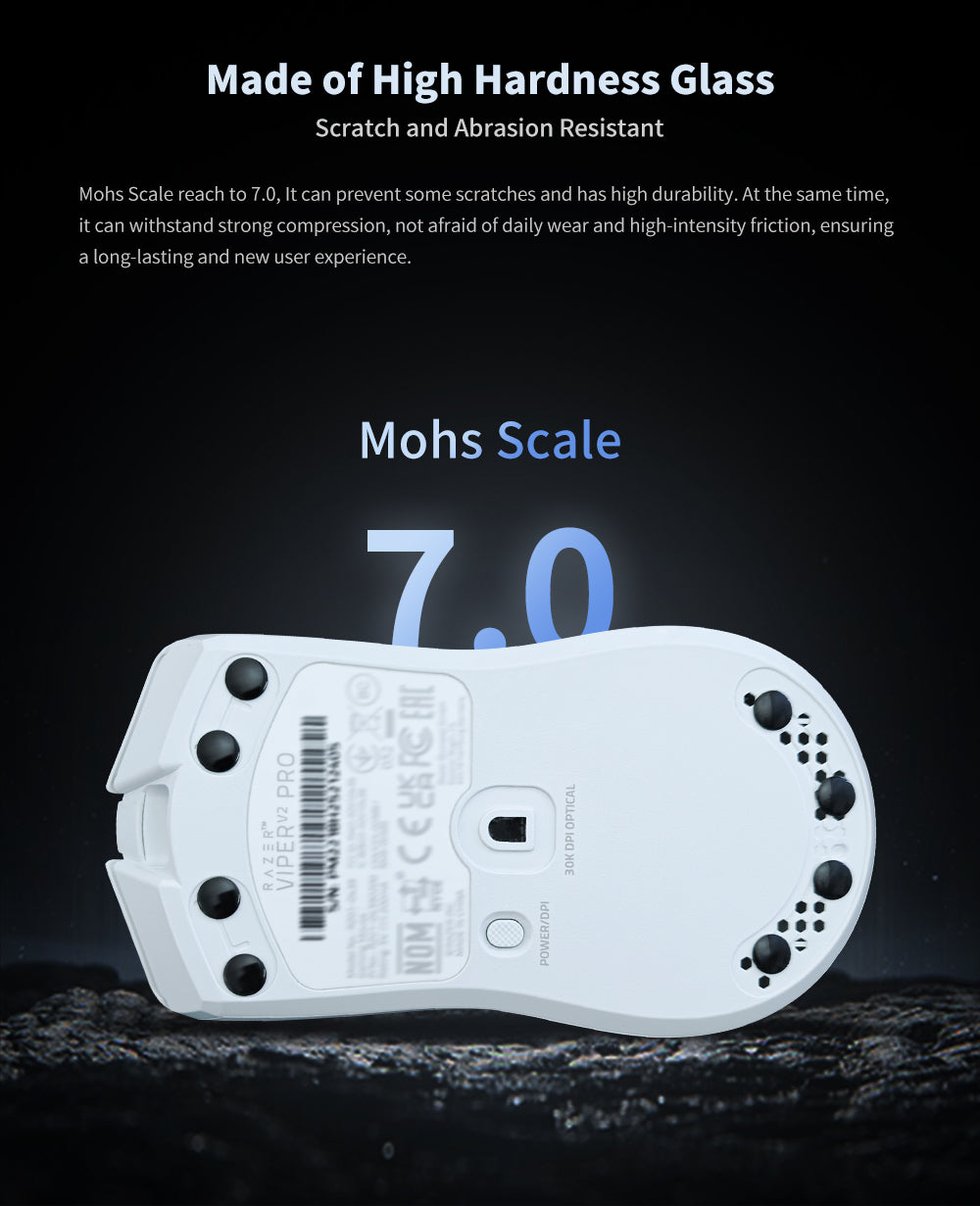 X-Raypad Meteorite Glass Mouse Skates – D6.5mm Universal DIY Dots
