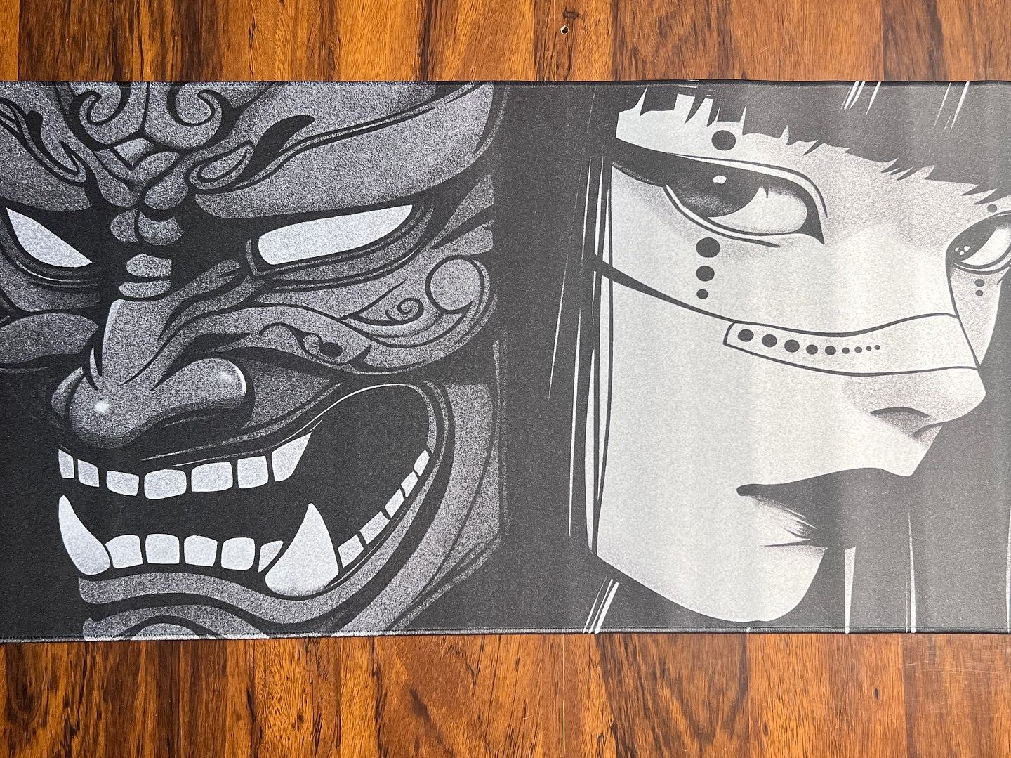 ONI JAPANESE GIRL Mousepad Black/White ( 900x400MM )