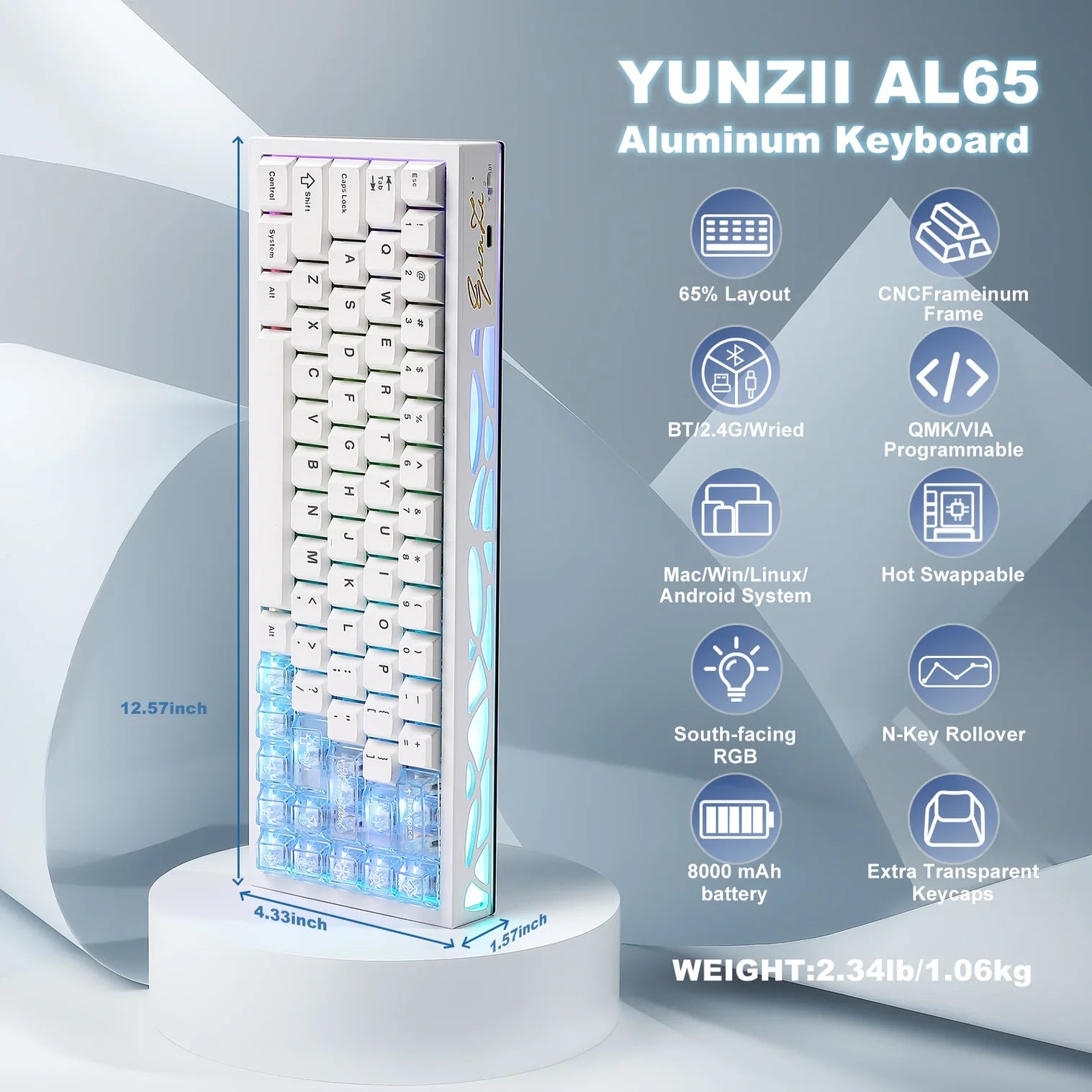 Yunzii AL65 Black/White