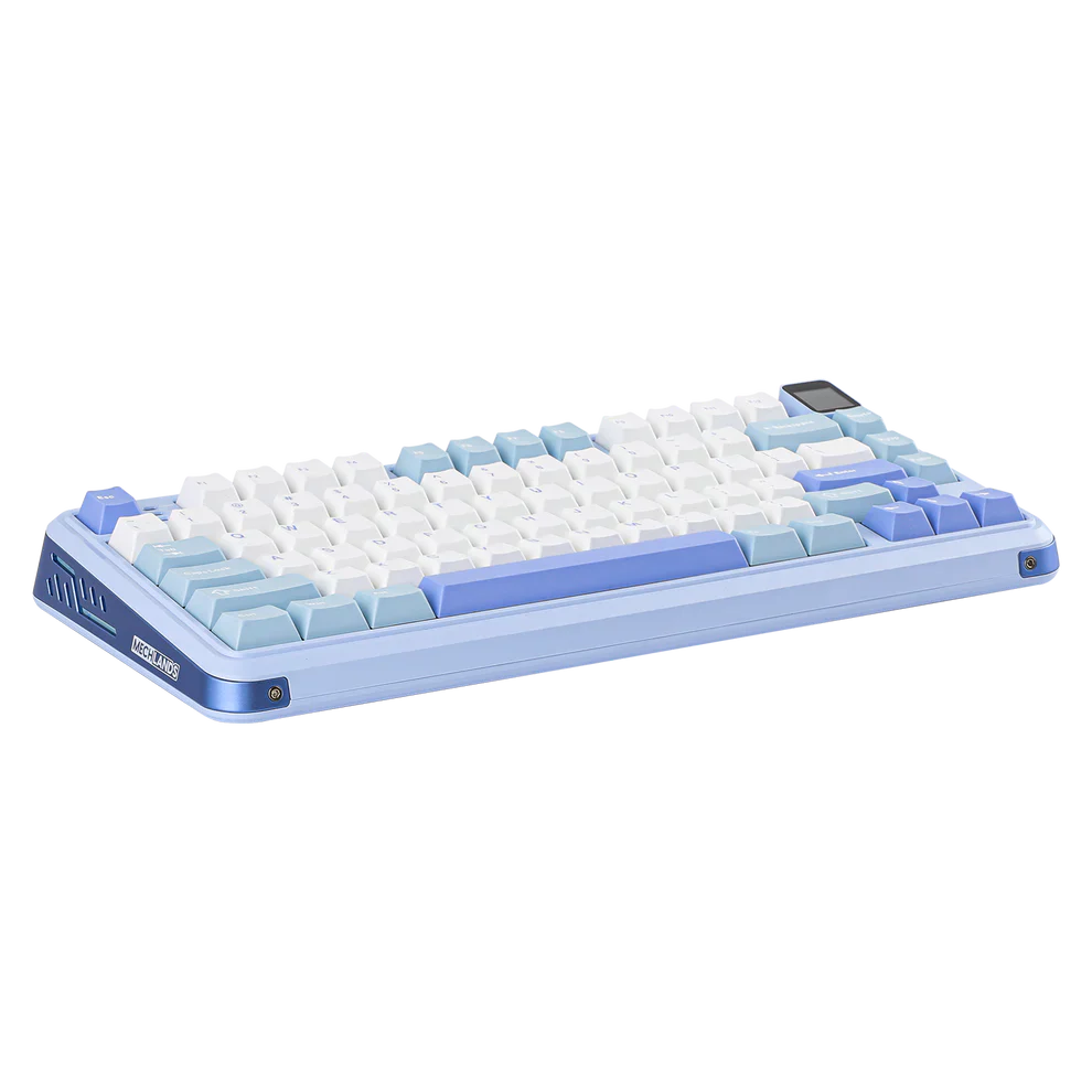 Mechlands Vibe75 V2 Black/Blue ( Cream Mint Switches )