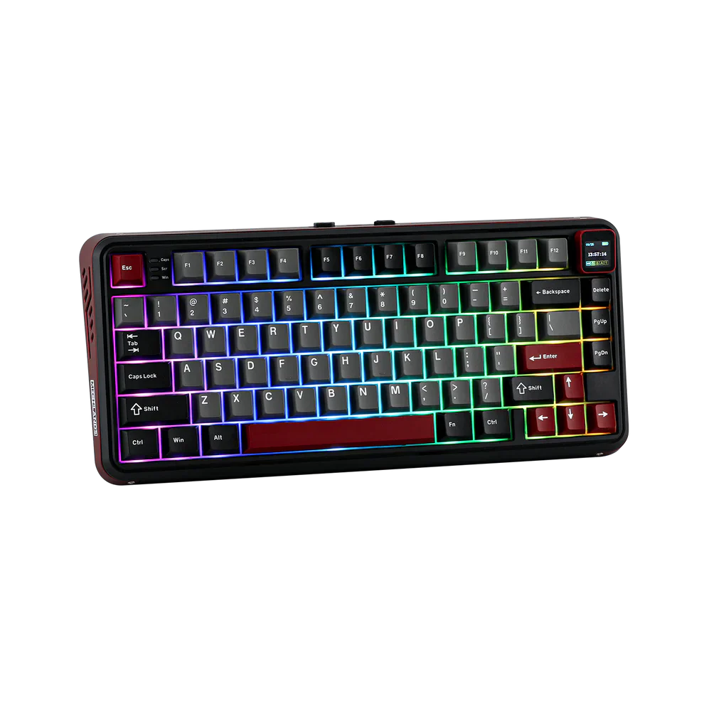 Mechlands Vibe75 V2 Black/Blue ( Cream Mint Switches )