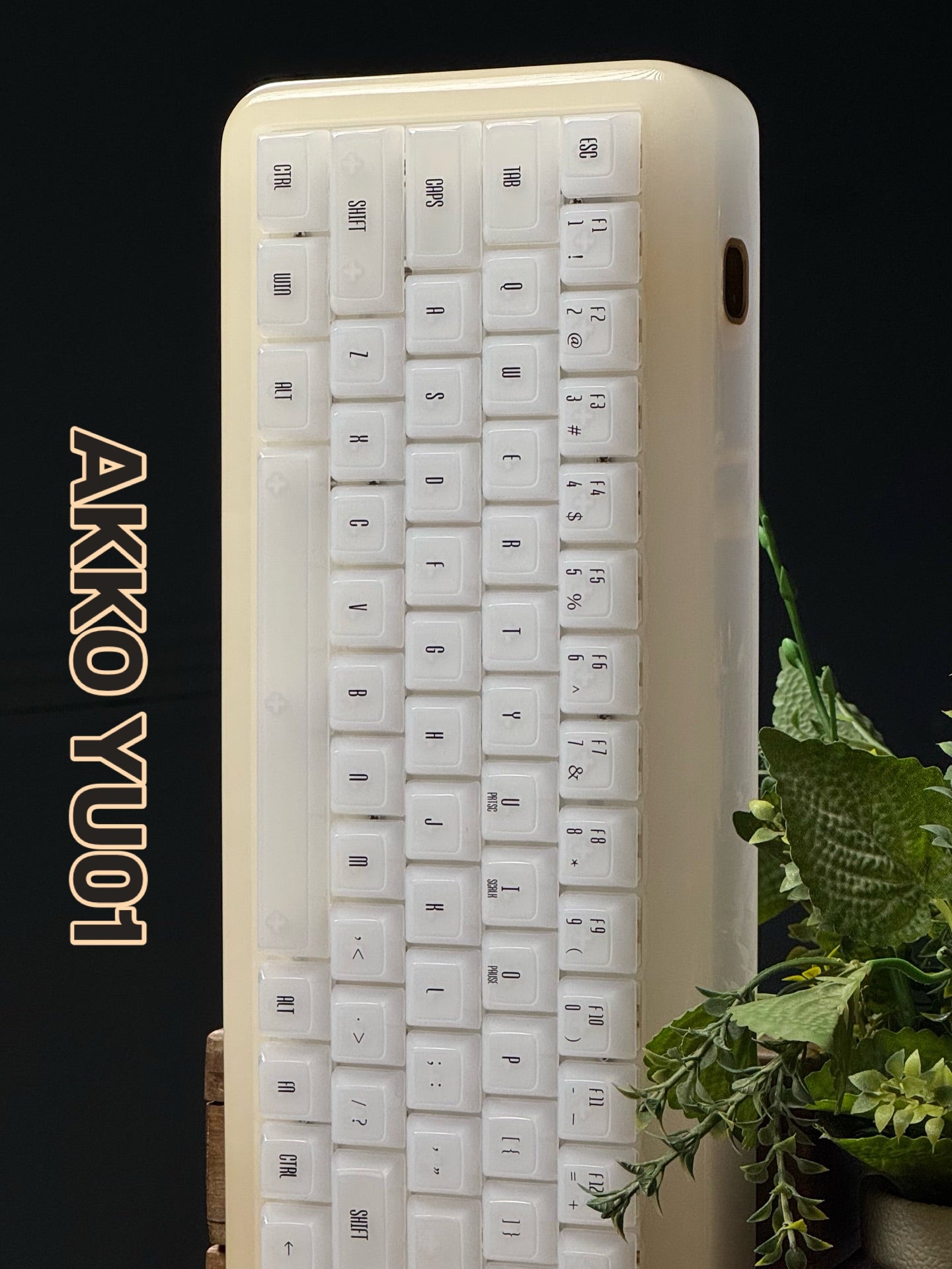 AKKO YU01 ( WHITE JADE ) RESIN KEYBOARD