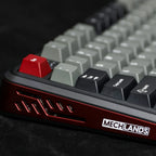 Mechlands Vibe75 V2 Black/Blue ( Cream Mint Switches )