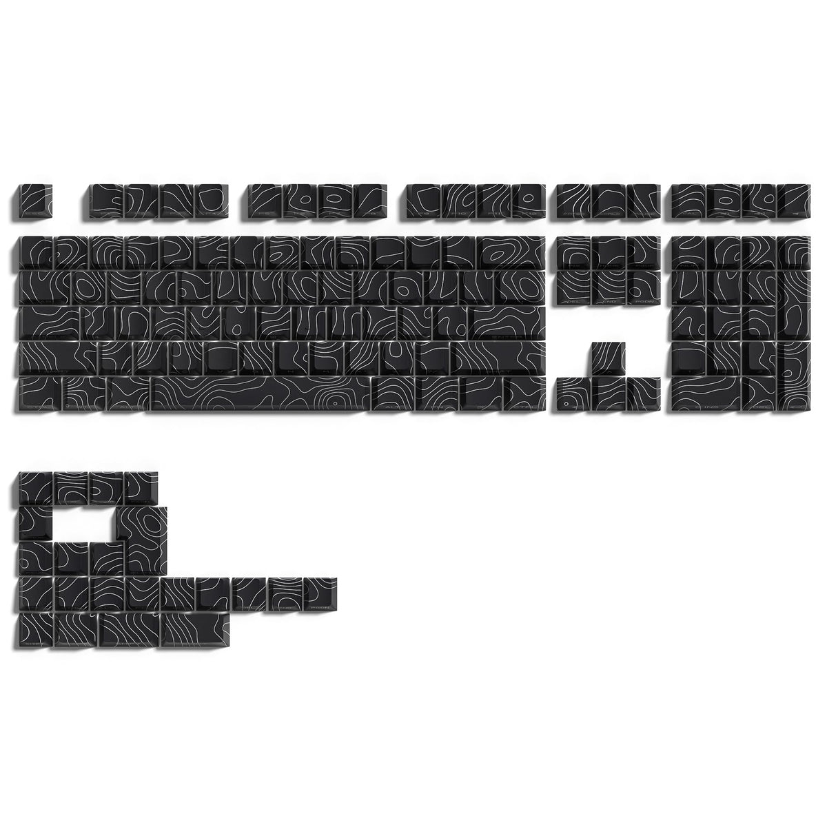 TOPOGRAPHIC KEYCAPS