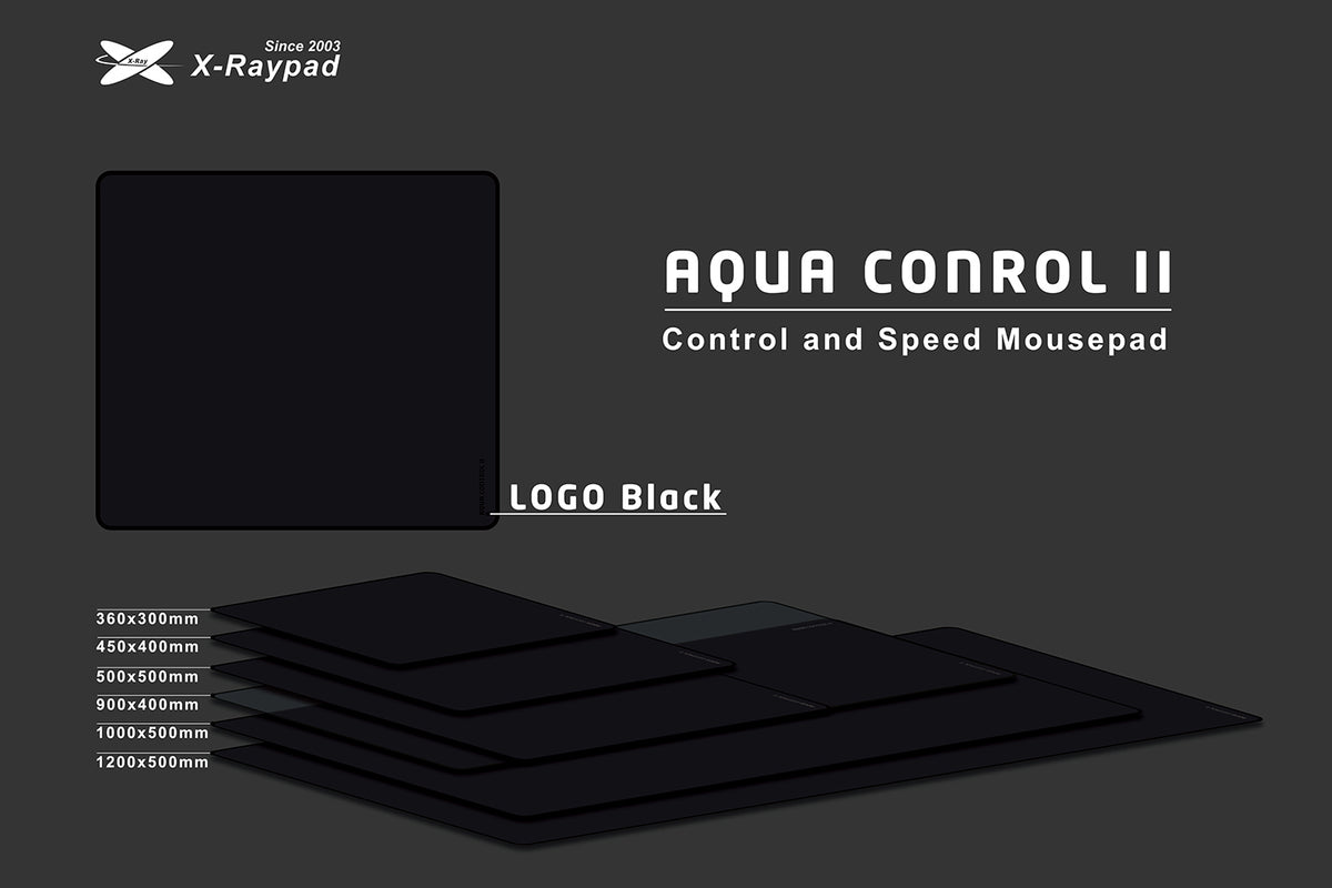 X-Raypad Aqua Control II Gaming Mouse Pad Black