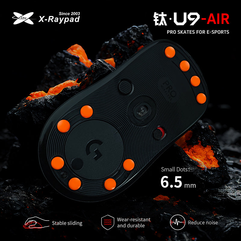 X-Raypad Titanium U9 Air (Universal Dots) Mouse Skates