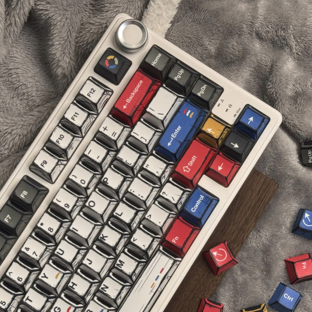 2D Sketched Comic Book-Style Keycaps ( 141 Keys )