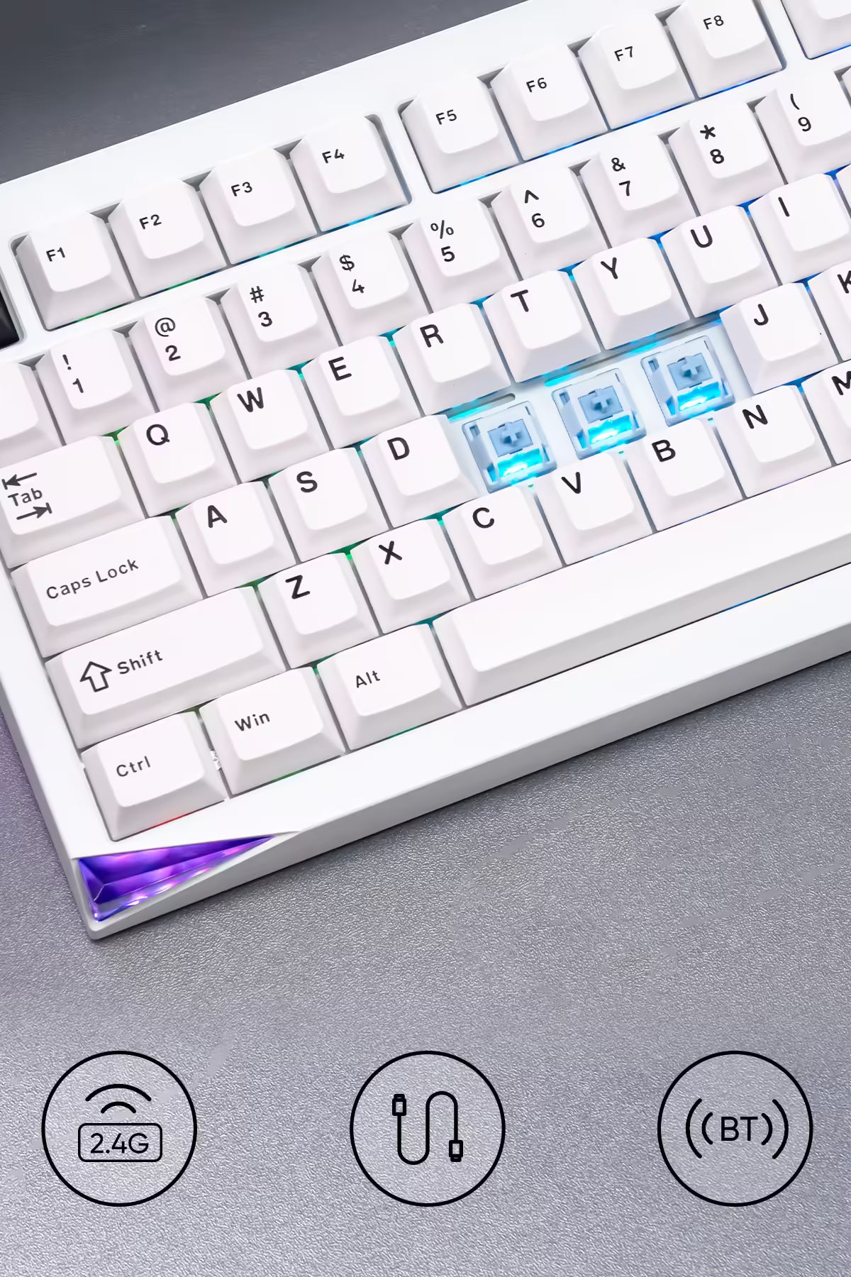 AKKO GEM01 - Black On White