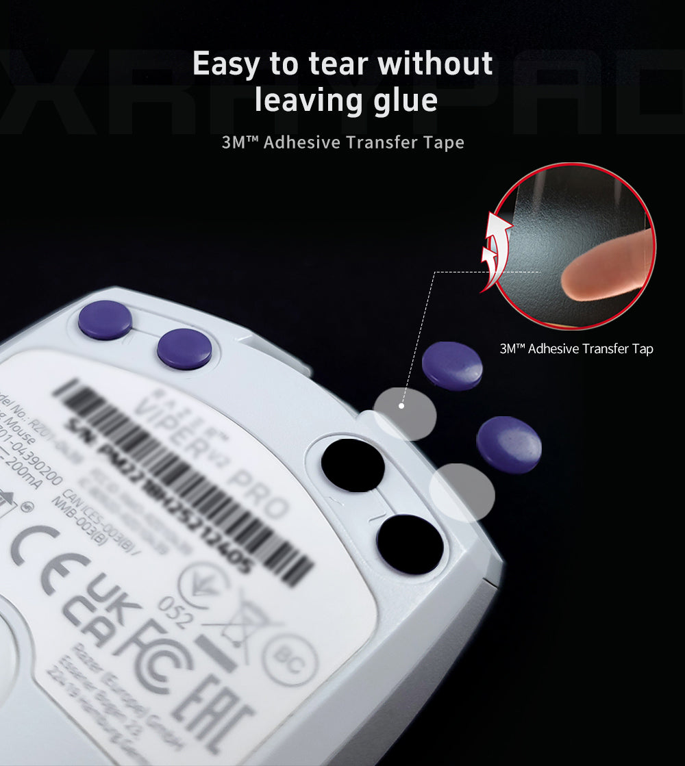 XRAY PAD OBSIDIAN AIR - Mouse Skates - UNIVERSAL DOTS