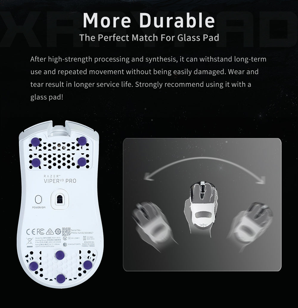XRAY PAD OBSIDIAN AIR - Mouse Skates - UNIVERSAL DOTS