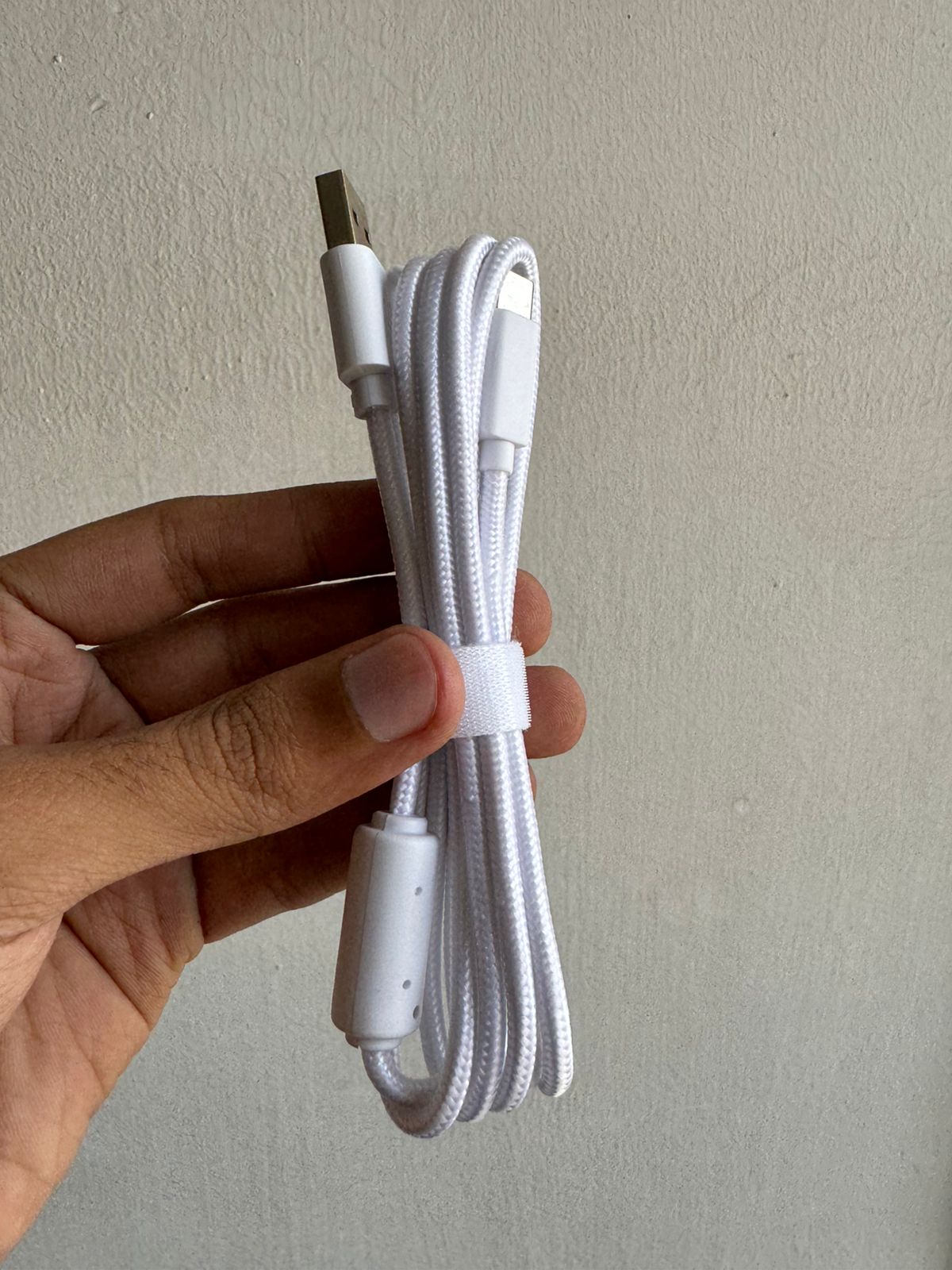 USB C TO USB A CABLE ( BRAIDED - WHITE )