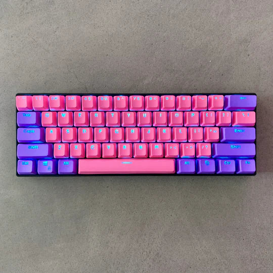 FLAMINGO Translucent SA Profile Keycaps ( 62 / 87 / 104 )