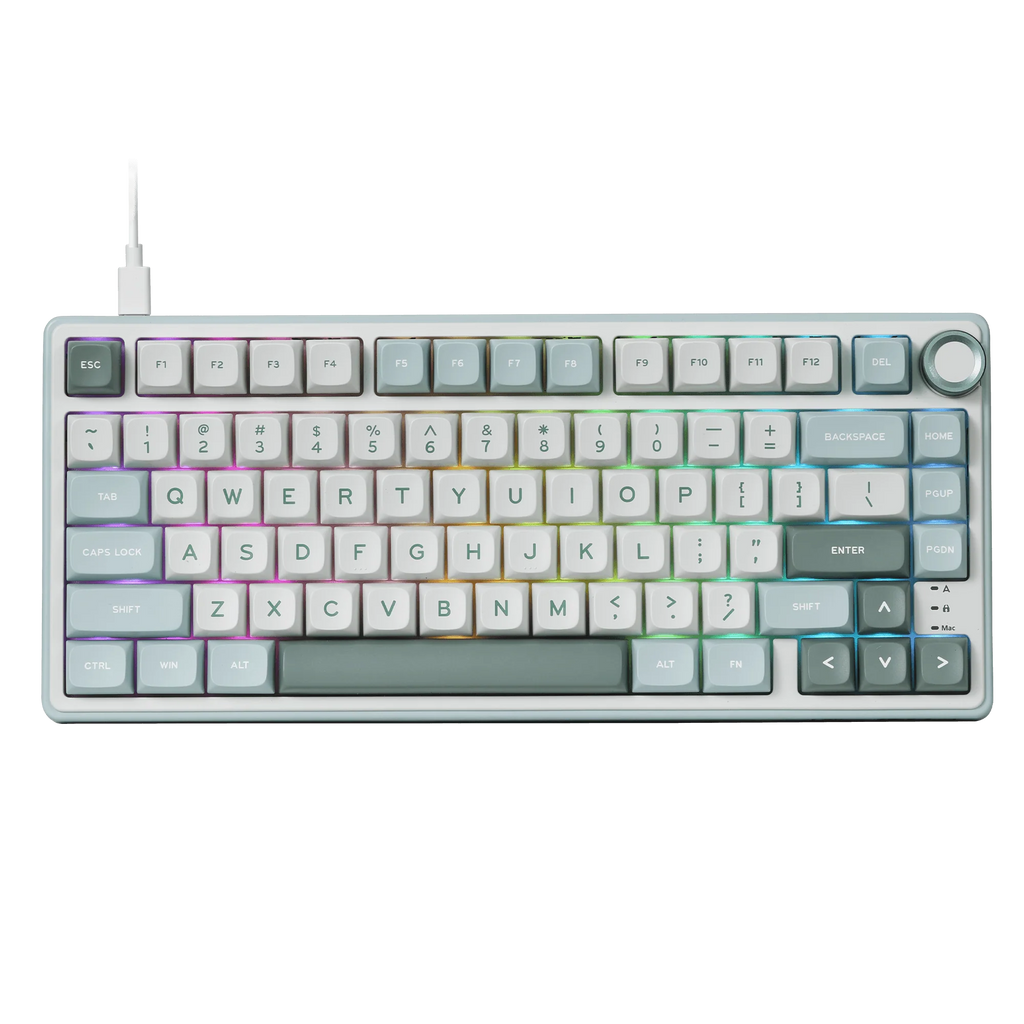 Royal Kludge R75 ( Green/White ) Ajazz Flying Fish Switches