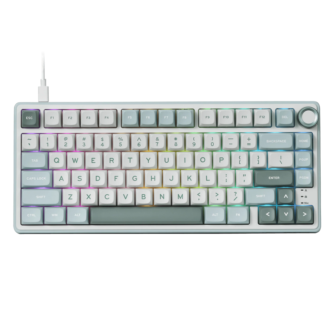 Royal Kludge R75 ( Green/White ) Ajazz Flying Fish Switches