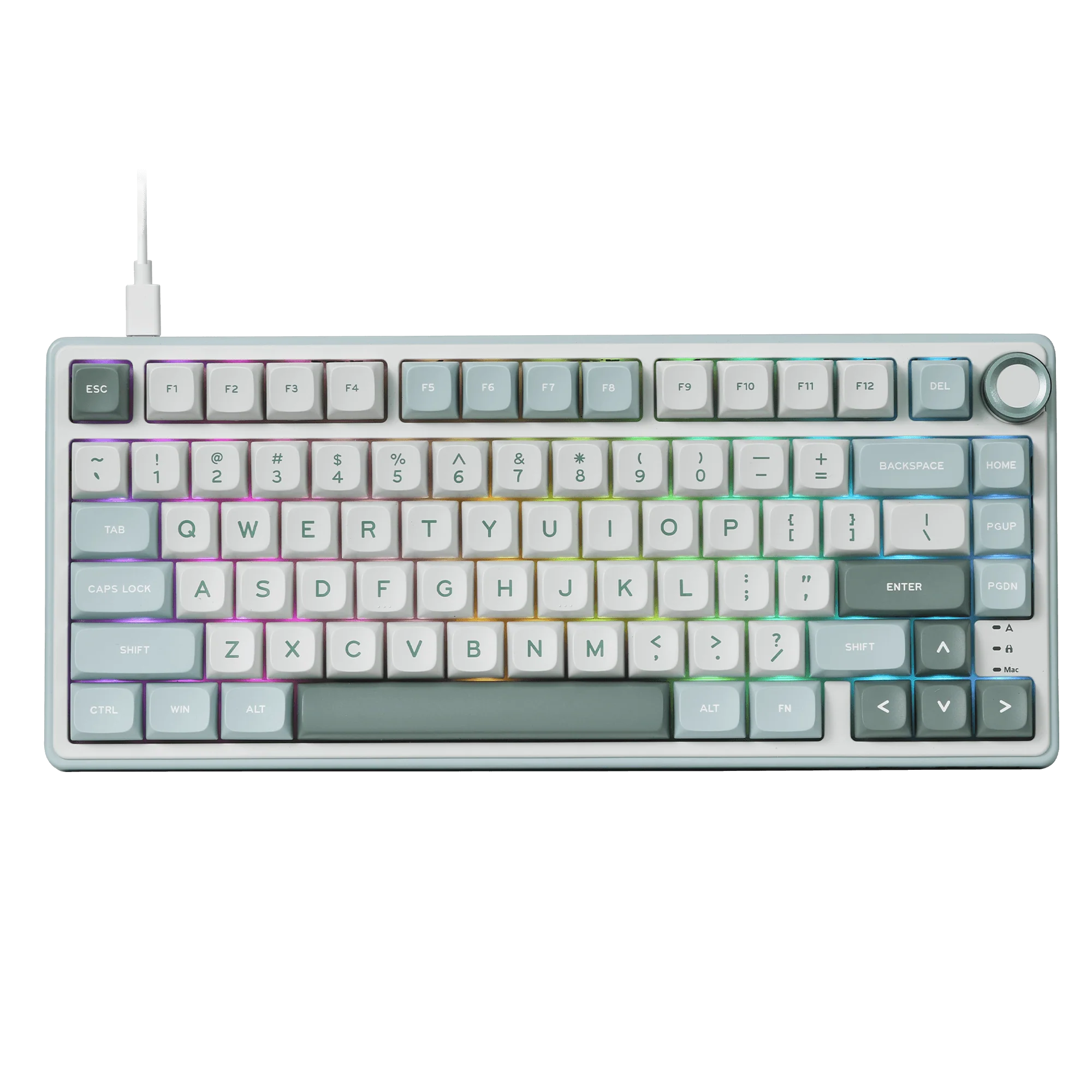 Royal Kludge R75 ( Green/White ) Ajazz Flying Fish Switches