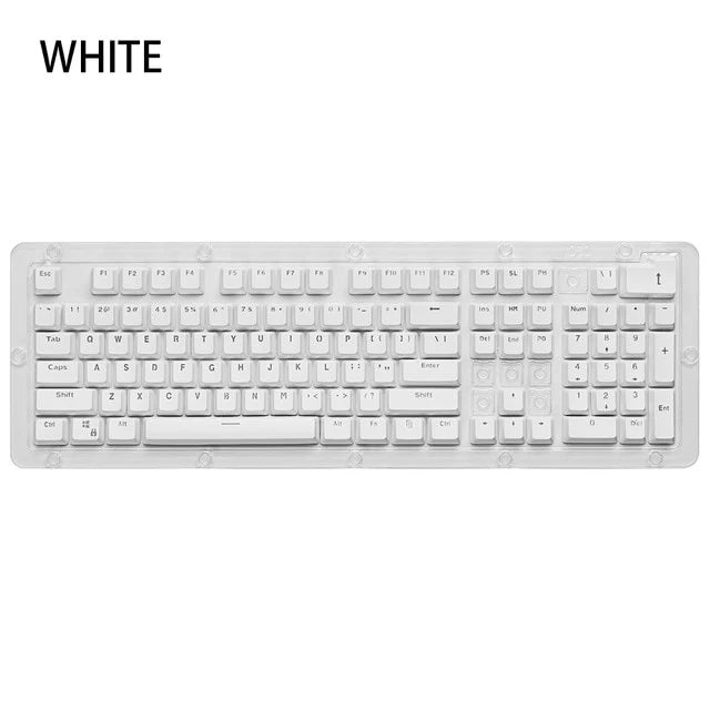 White Translucent OEM Profile Keycaps ( 62 / 87 / 104 )