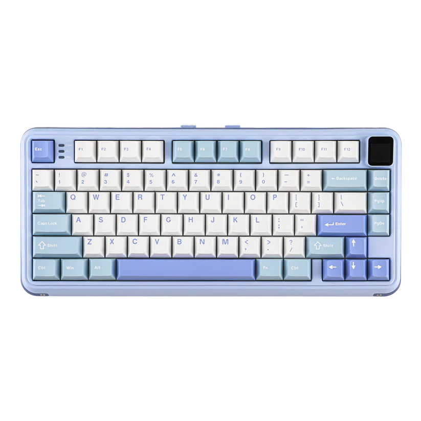 Mechlands Vibe75 V2 Black/Blue ( Cream Mint Switches )