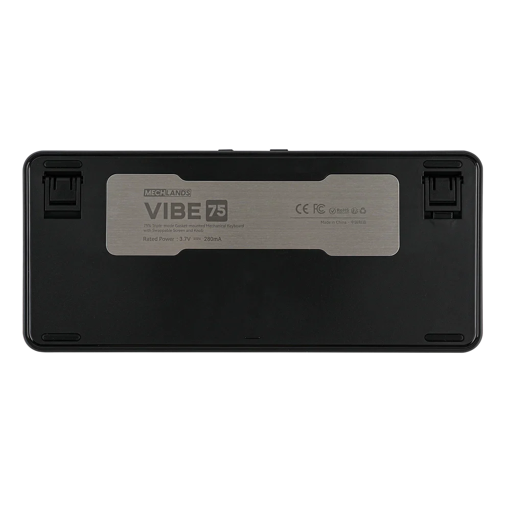 Mechlands Vibe75 V2 Black/Blue ( Cream Mint Switches )