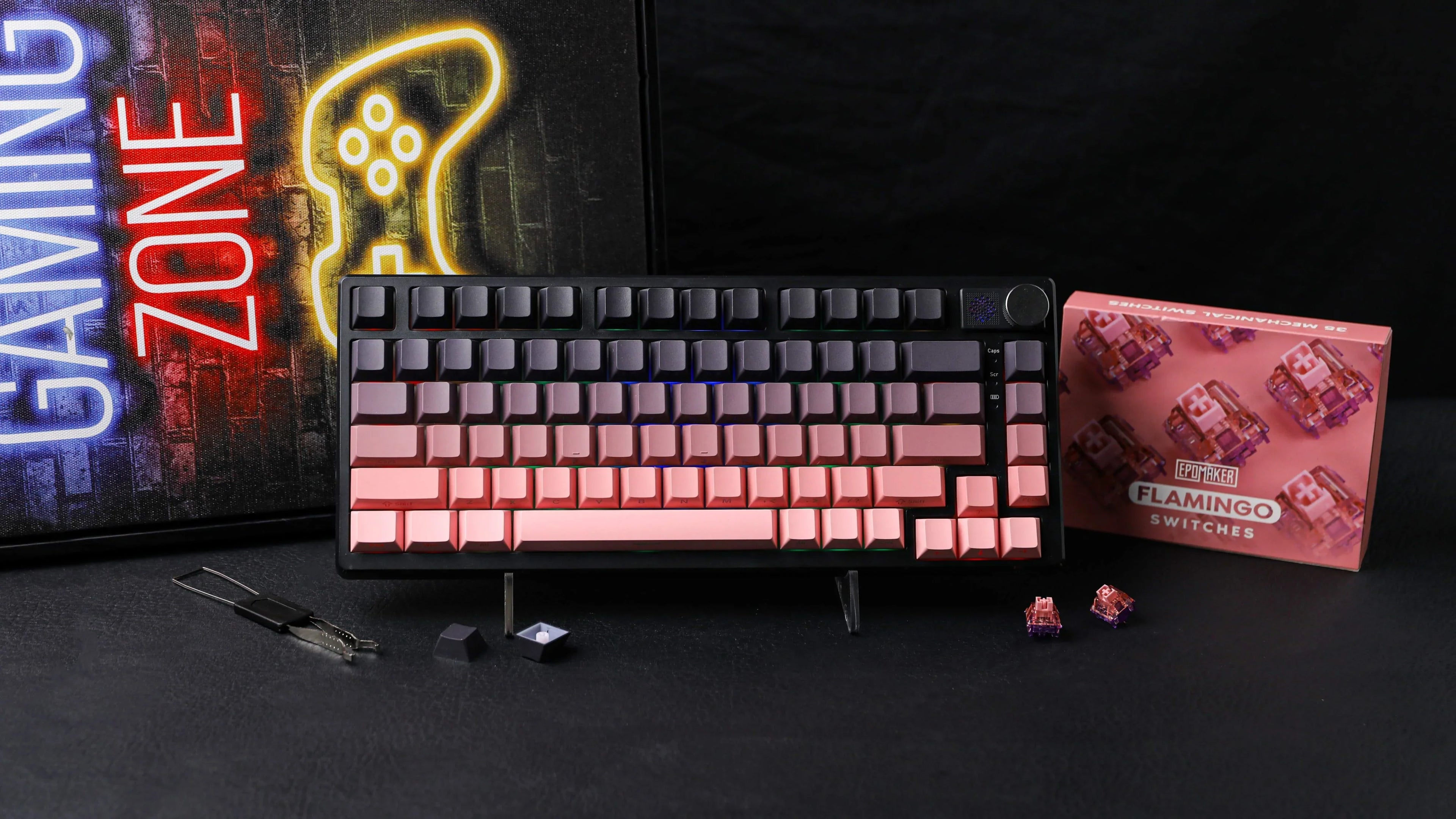 Epomaker HE75TRI ( Flamingo Switches )